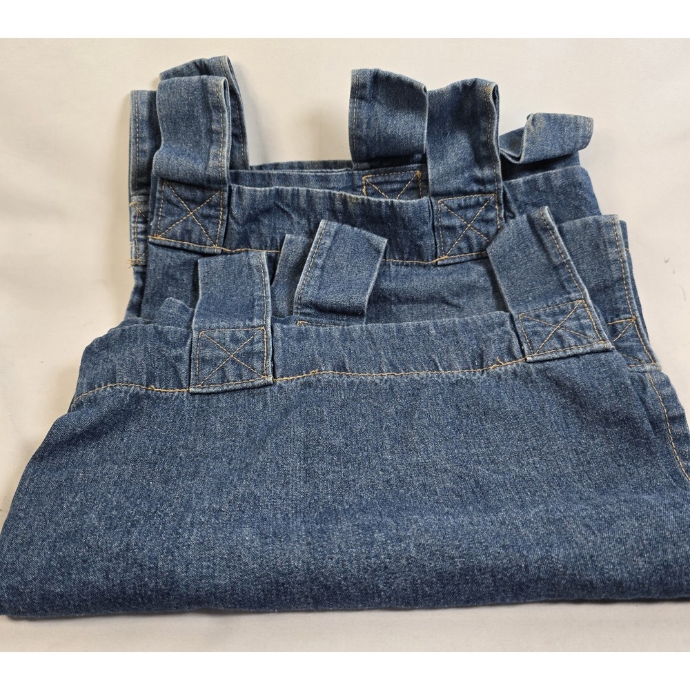 Set of x2~WOOLRICH~Denim Valances~Tab Top~Blue Denim~100% Cotton~ 52"x19"